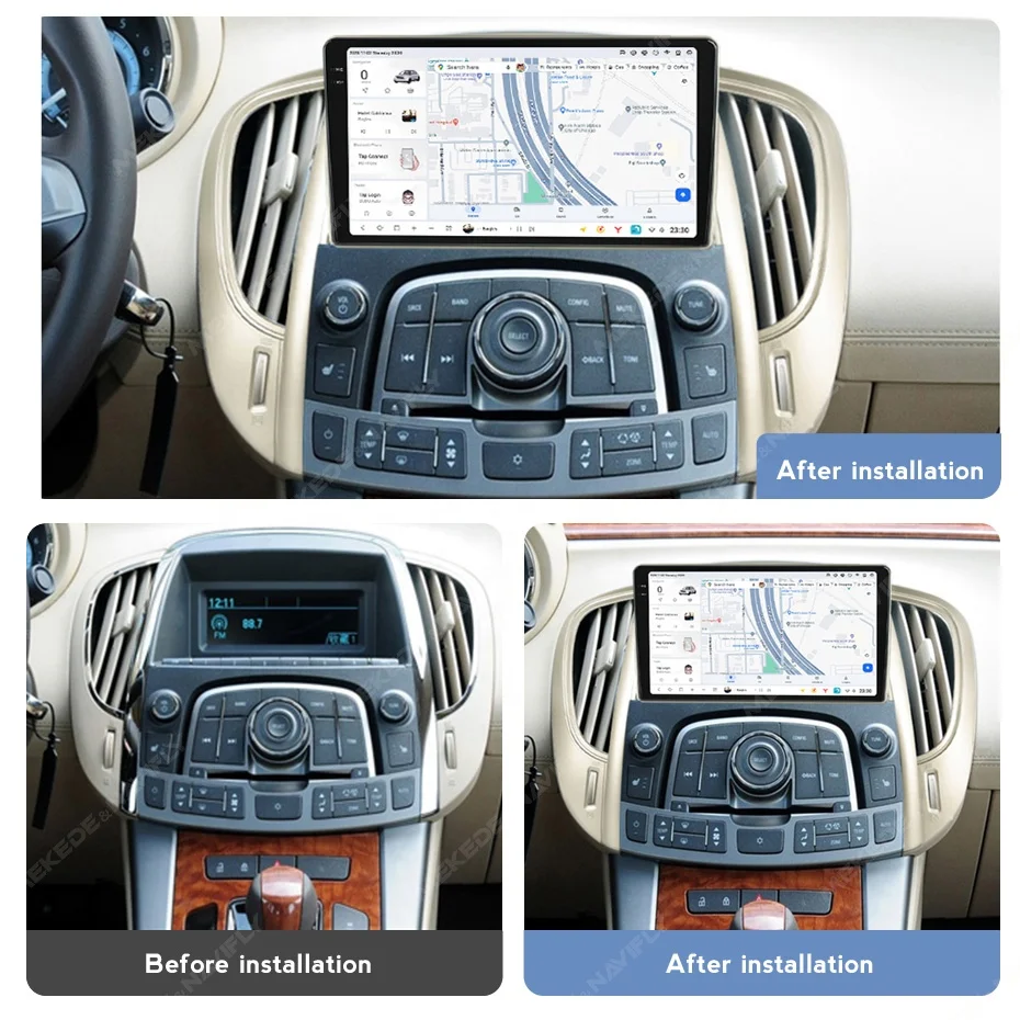 Mekede DUDU7 android car radio dvd player 2K QLED auto wifi  4G GPS DSP for Buick Lacrosse 2009 2010 2011 2012 2013
