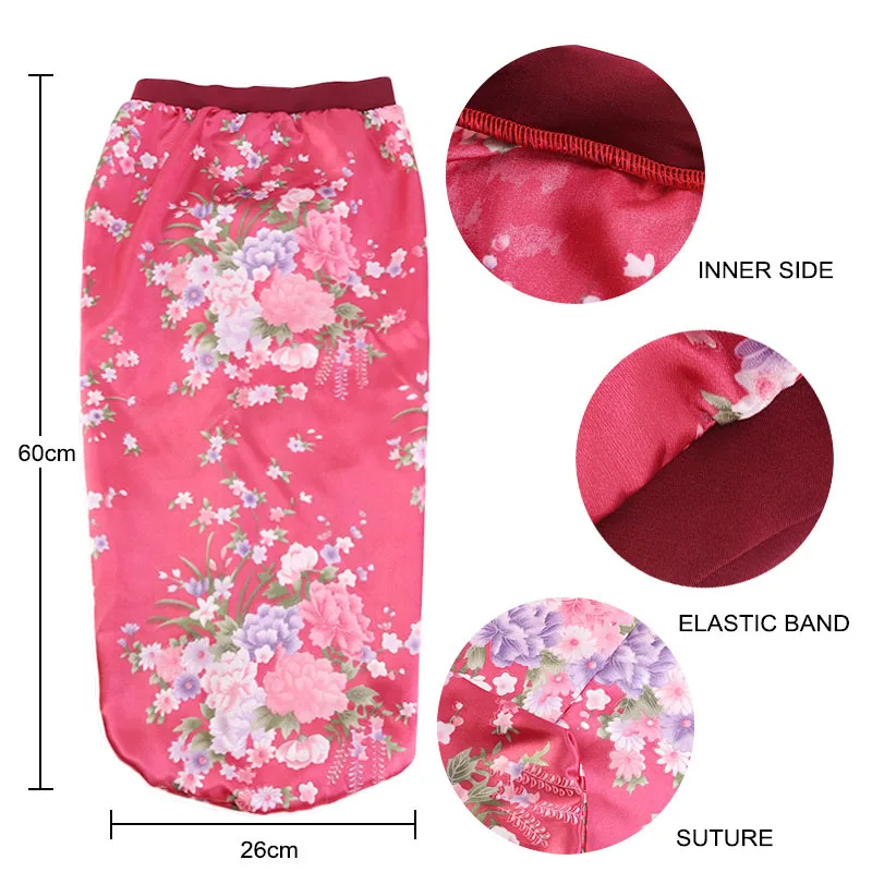 New Headwear Soft Silk Pirate Wrap Fashion Women Long Hair Care Satin Bonnet Headwrap