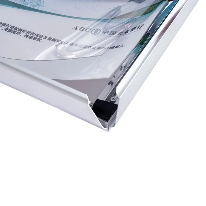 Single Side Poster Snap Clip Open Frame Light Box Advertising Custom Led Wall-Mountedlight Box