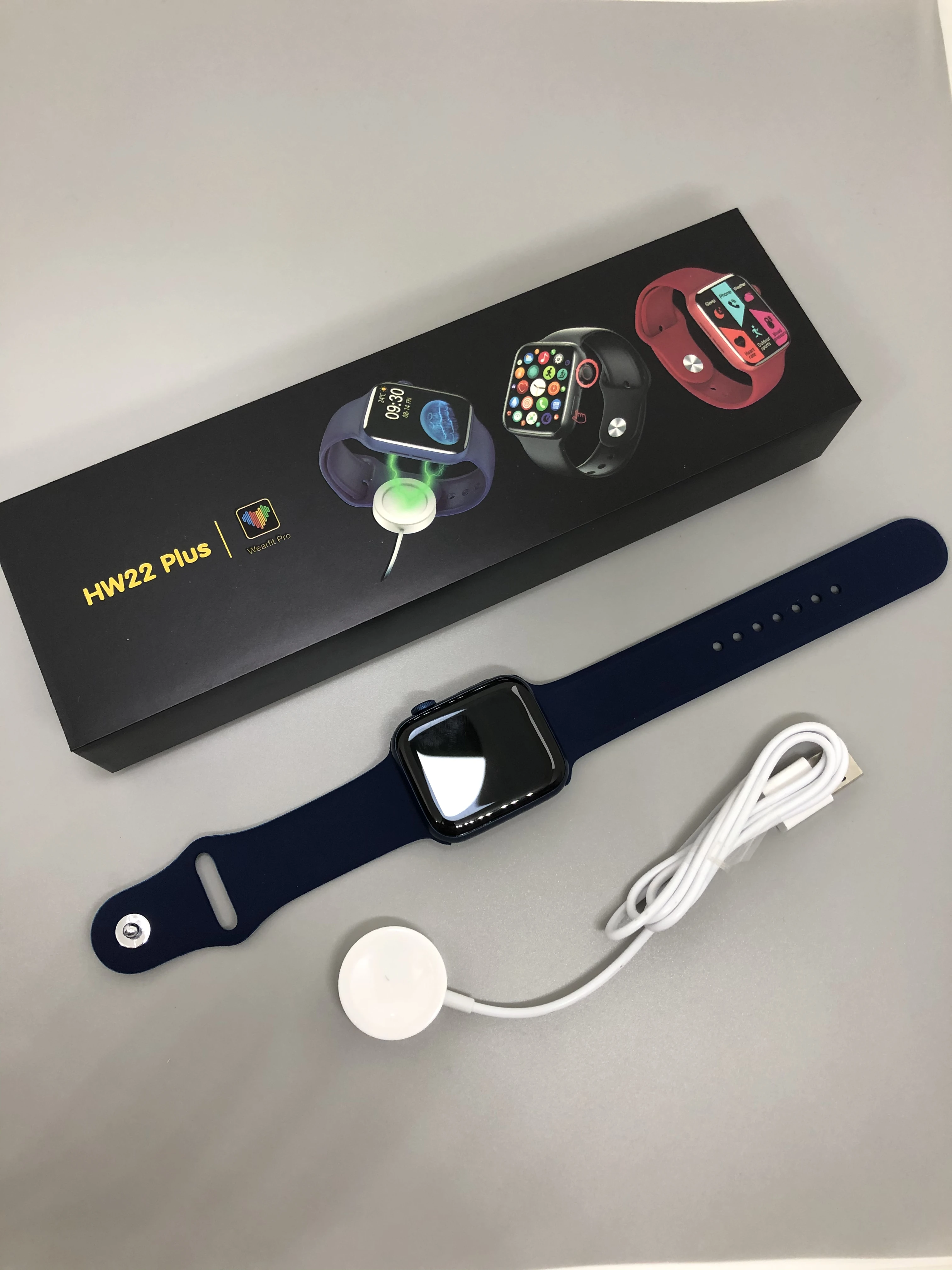 2022 Trending HW22 plus Smart Watch with Side button control IP67 Waterproof Fitness Tracker IW013 reloj inteligente HW22pro