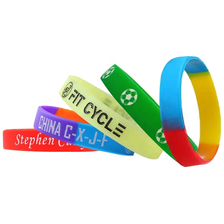 Изготовленный на заказ резиновый силиконовый спортивный ювелирный браслет с тиснением персонализированные подарки мужской запястье