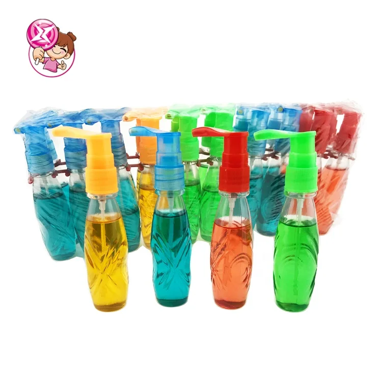 Hot Selling Mixed Fruit Flavors Mini Super Sour Spray Liquid Candy To The Middle East market