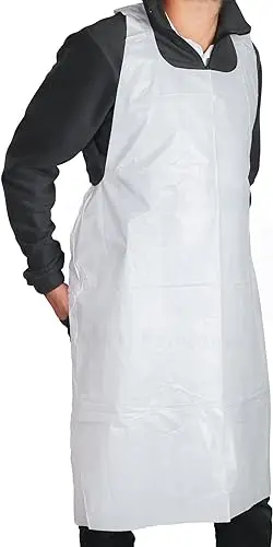 Customized Size Disposable Plastic PE Apron Protective Waterproof Kitchen Aprons thick plastic disposable aprons