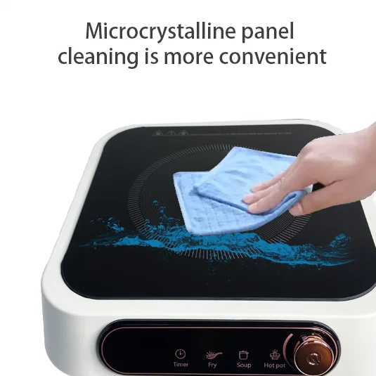 Factory Direct Sales 2200W Knob Touch Soup Hot Pot Barbecue Tea Coffee Multi-functional square Infrared Cooker