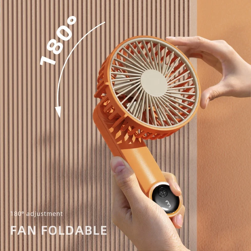New Arrivals USB Rechargeable Fan Portable Fan With Holder Hot Selling Products Handheld Mini Fan