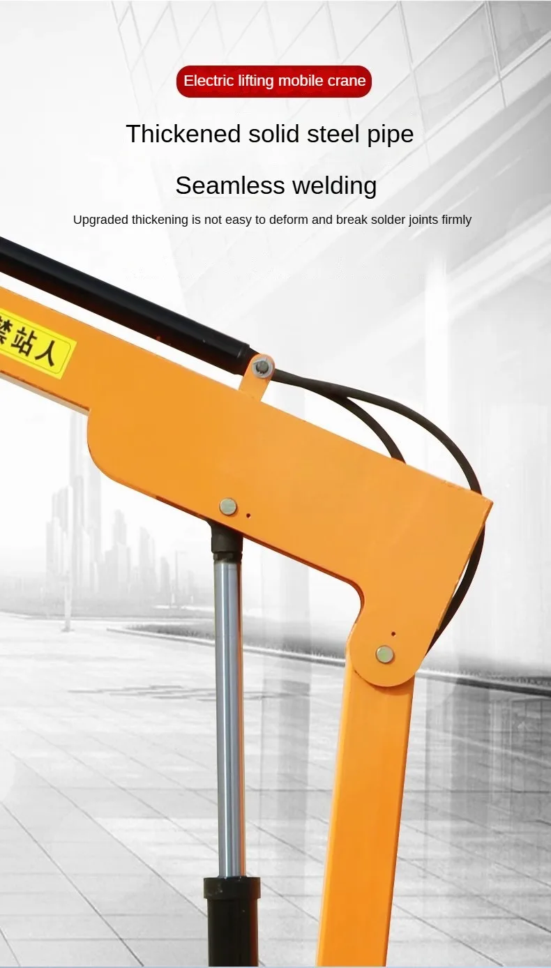 New Mobile Small Crane Full Hydraulic Electric Walking Single-arm Lifting Equipment