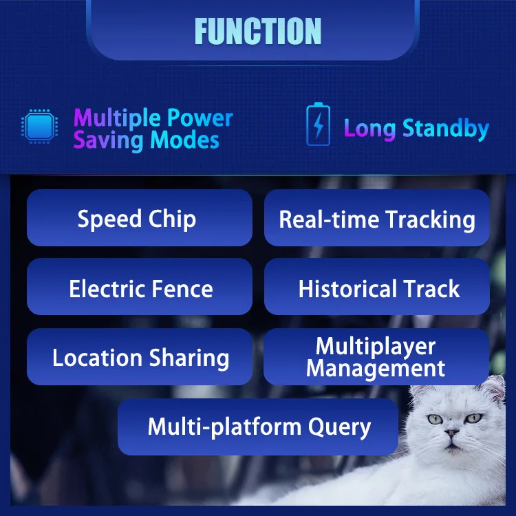 4G Glonass + GPS + LBS positioning collar mini gps device pet smart gps tracker dog