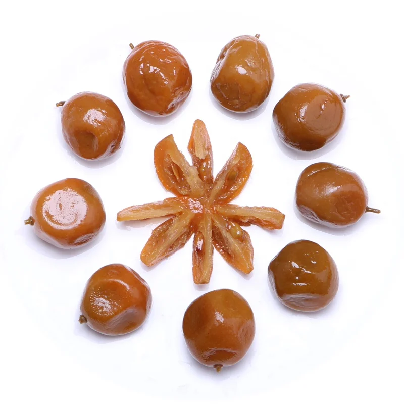 
 Salted kumquat, a hot fruit in China, canned pickled lime  