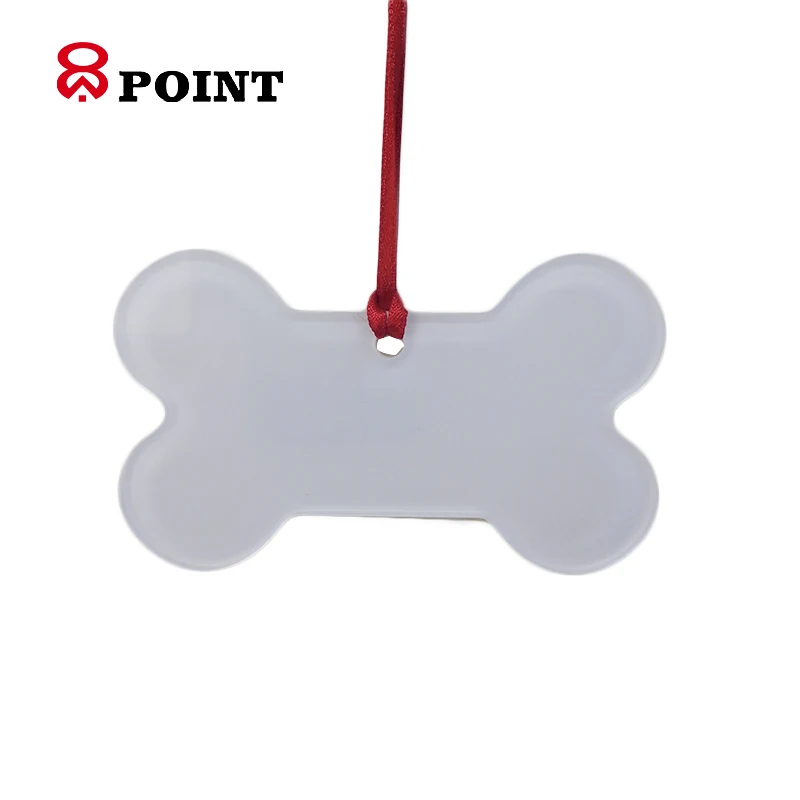 2022 NEW Sublimation Acrylic ornament Blank clear Xmas Decoration Custom printing ornament