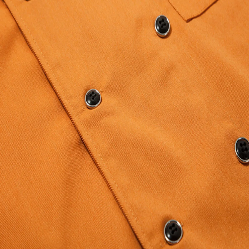 OEM Custom Service Wholesale Hotel Uniform Good Quality Top Fashion Cost Short Sleeve Cotton Quantity Chef Jacket Chef Coat