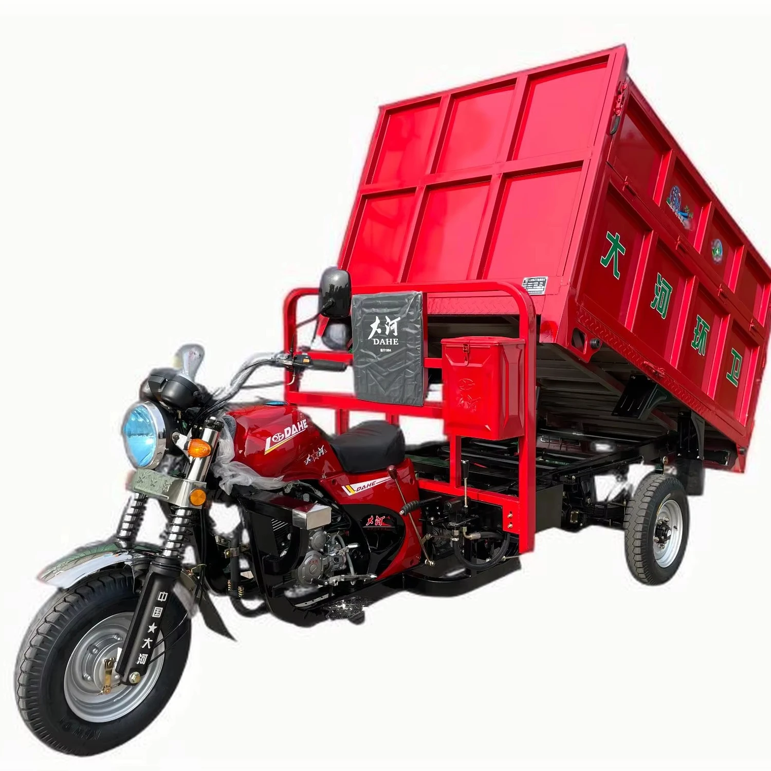 Multi-function Dump Garbage Motor Tricycle Environmental Hygiene Garbage Collection Tricycle Motorcycle And Sanitation Tricycle