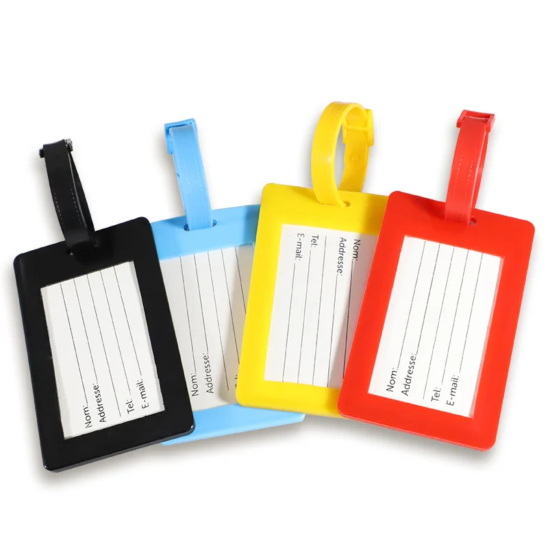 wholesale hot sale in stock silicone pvc pu leather customized airplane luggage tag