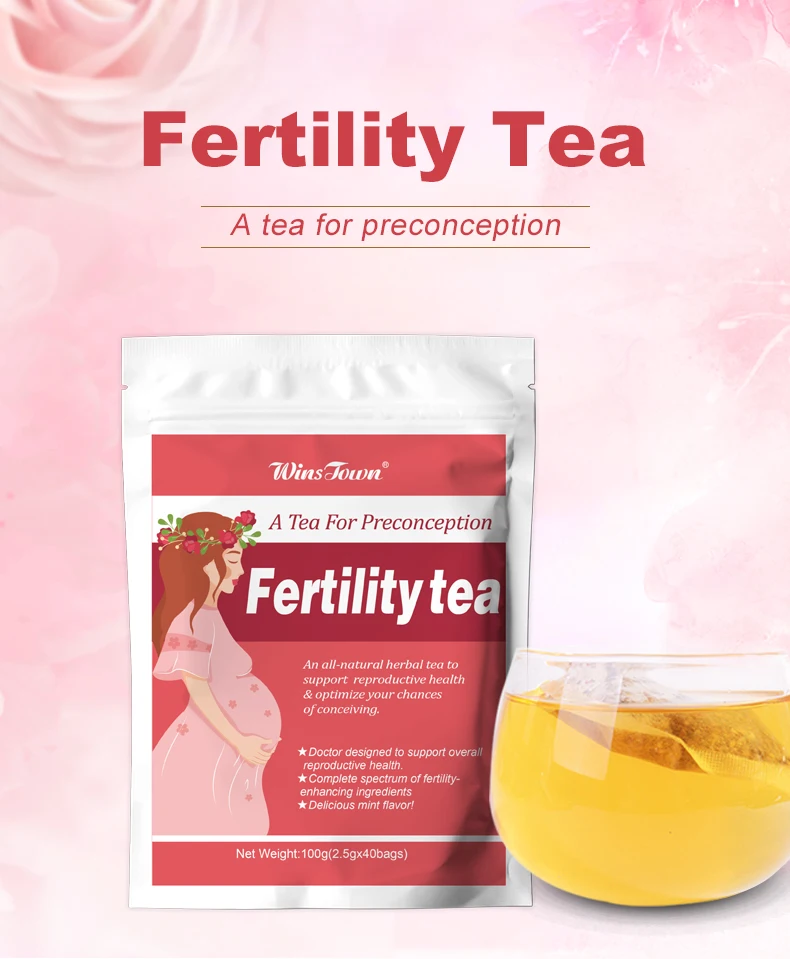 Private Label Female fertility tea detox for pregnancy womb toxins women fibroid herbal Fertil tea warm Female Fertility Tea