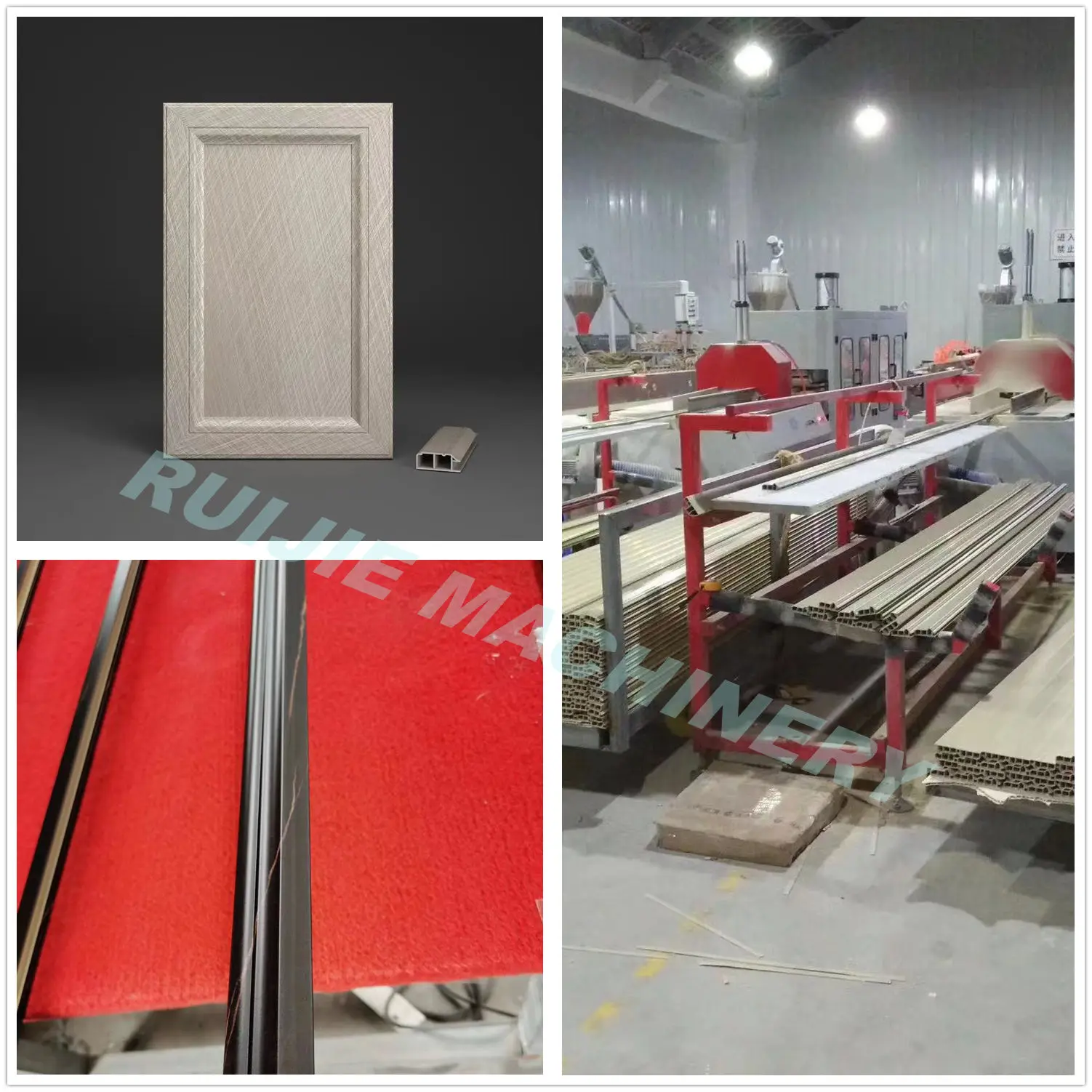 Bathroom vanity cabinets Toilet furniture PVC panel Modular homes kitchen cupboard panel production line