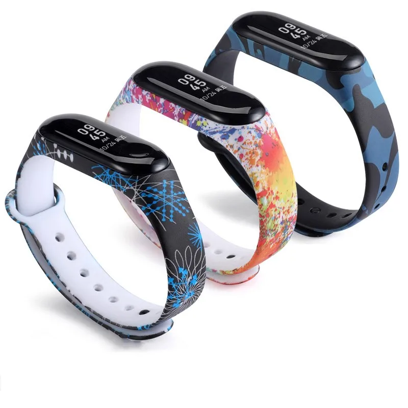 
New design silicone strap smart watch mi band For Xiaomi Mi 3 4 5 Band 