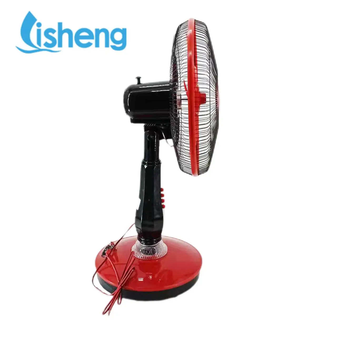 Factory direct delivery DC solar rechargeable table  fan 16 inch air cooling fan solar home outdoor portable fan