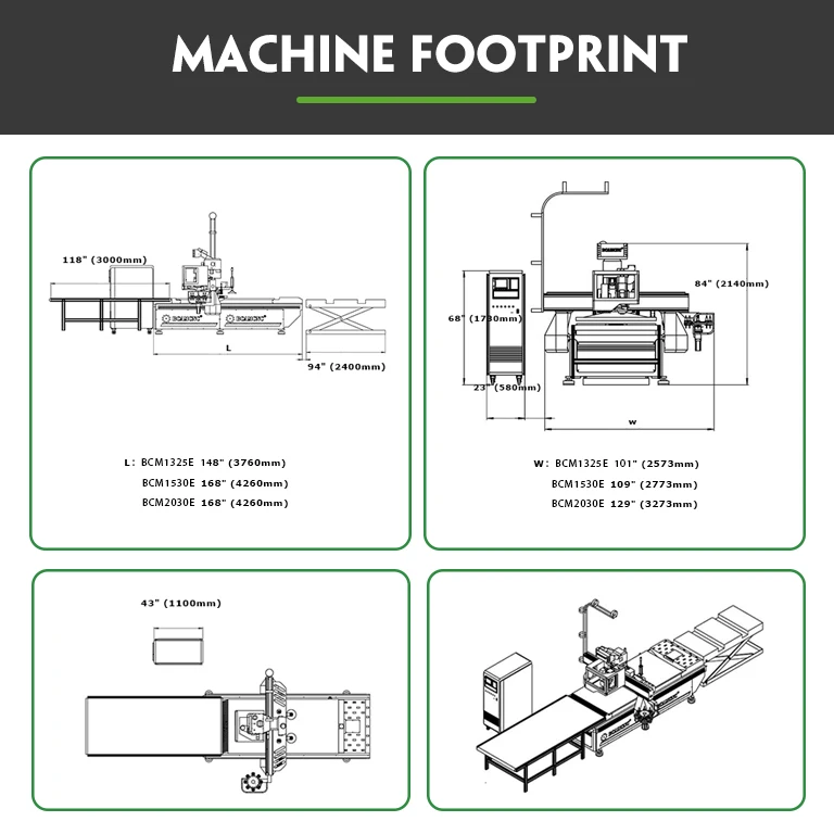 1325 drilling bank cnc router machine automatic loader and unloader for woodworking cabinet