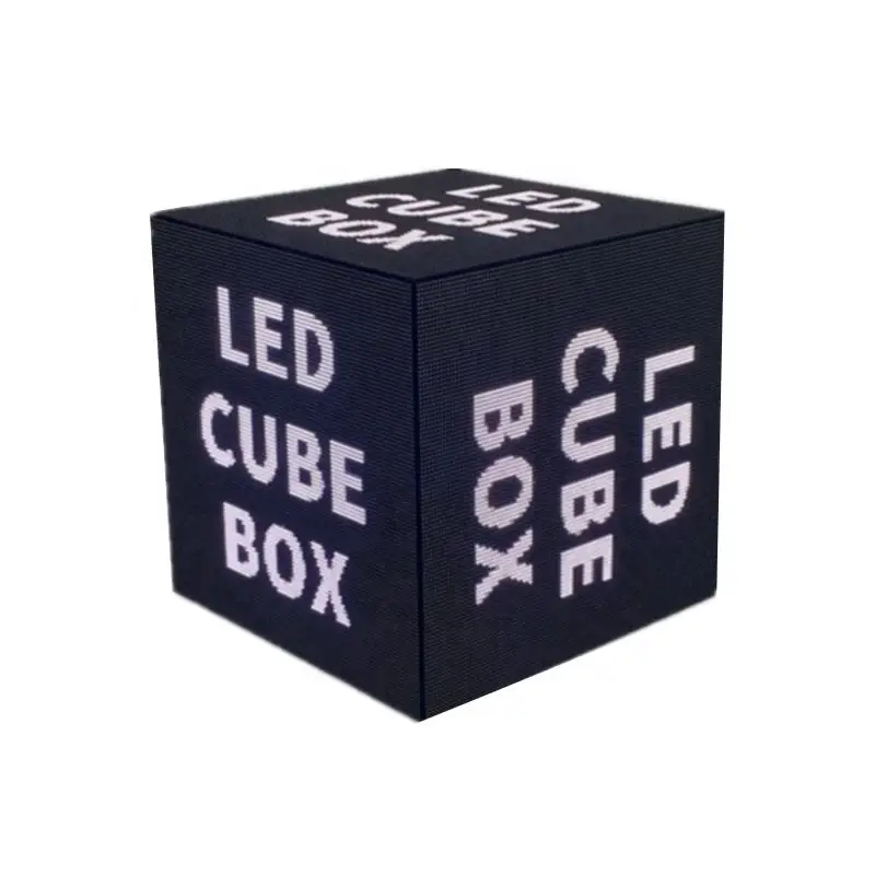 Led Cube Cuboid Screen 4g Wifi Control Magic Cube Commercial Advertising Cubic Led Display