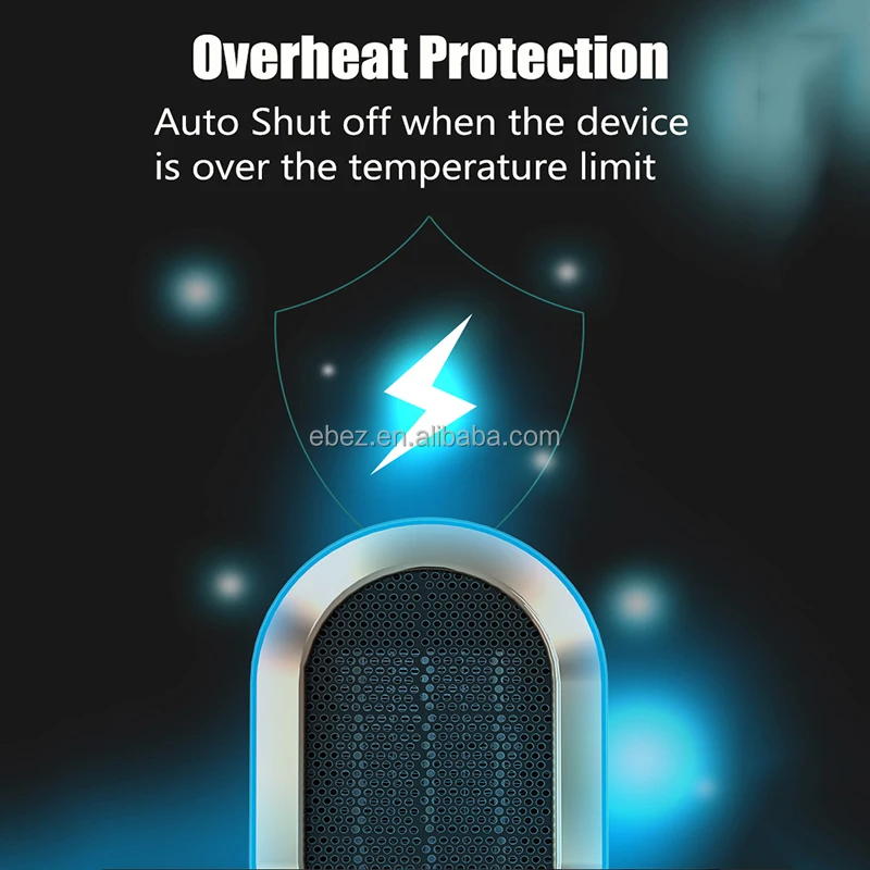 Amazon Hot  Selling PTC Heater Temperature Control Portable Electric Ceramic Space PTC Heater Small Space Heater for Office