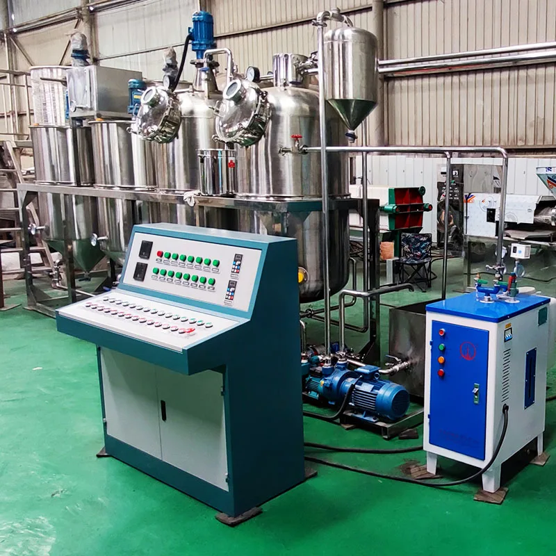 Crude oil Refinery machine cooking sunflower oil refining peanut oil refining machine