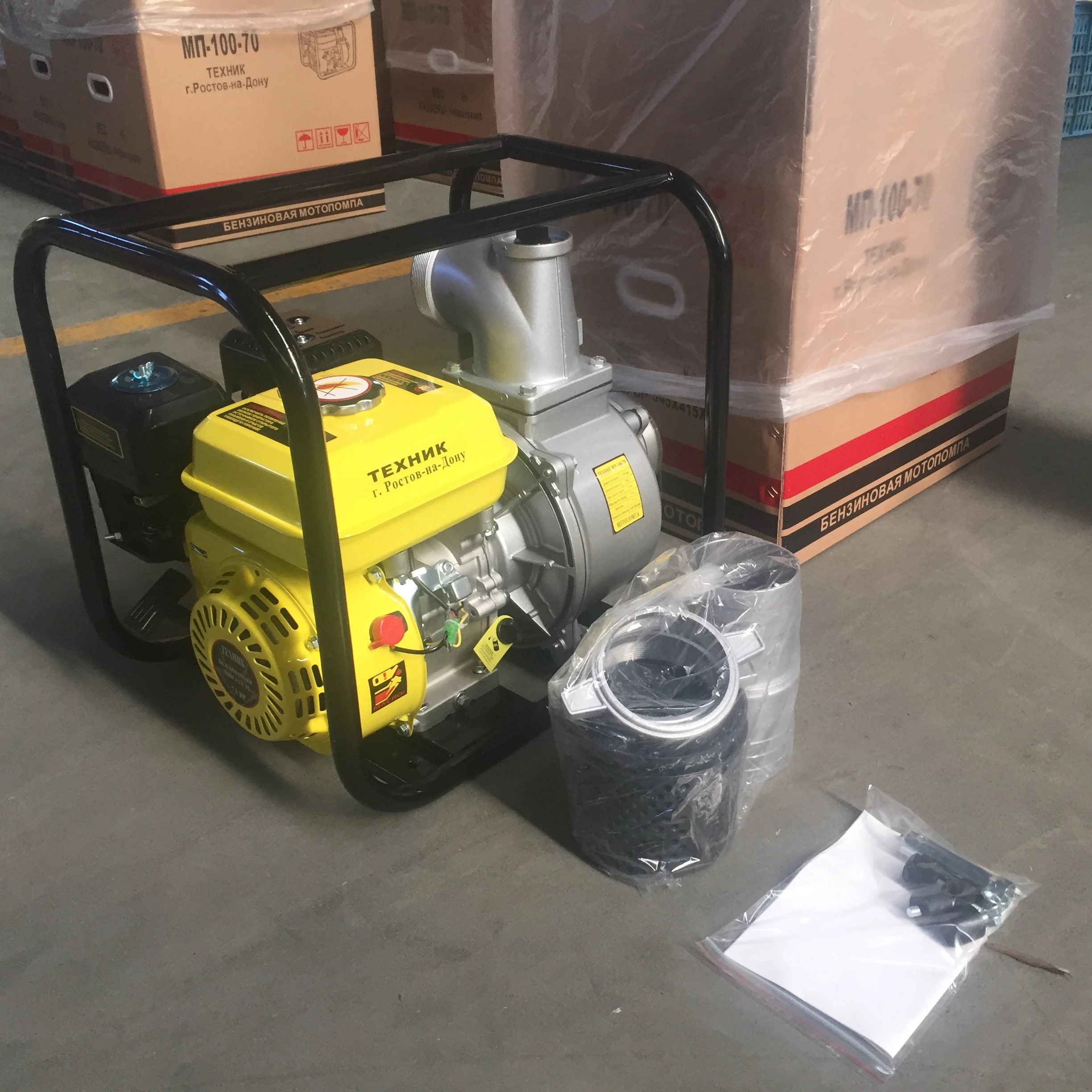 4-дюймовый бензиновый водяной насос OEM 4 дюйма 170F двигатель 7HP для орошения и сельского хозяйства инженерное использование