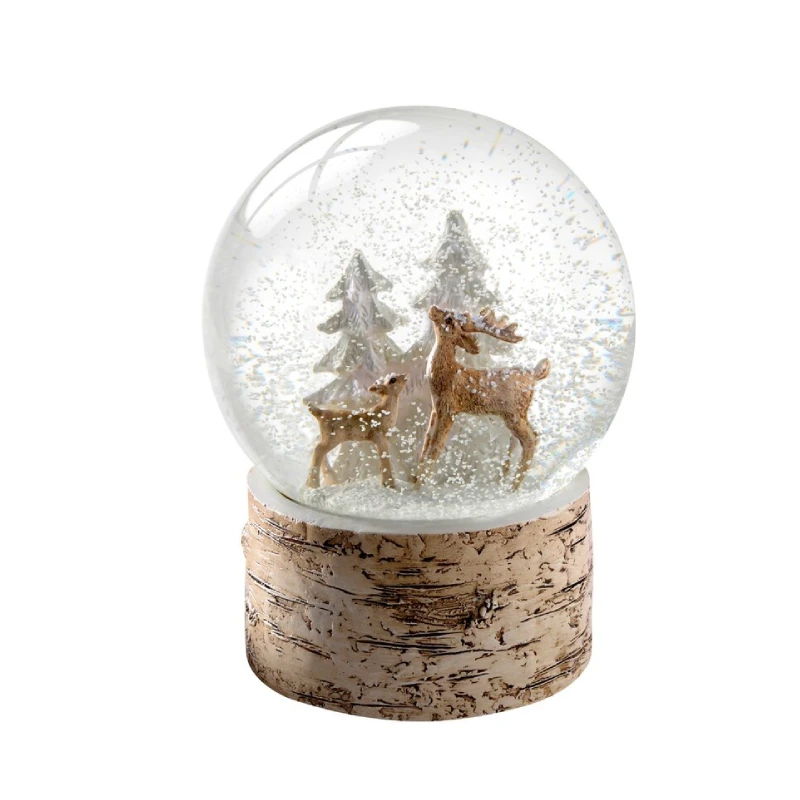 Милые рождественские товары оленя украшение для дома гостиницы водяной шар полирезиновый снежный