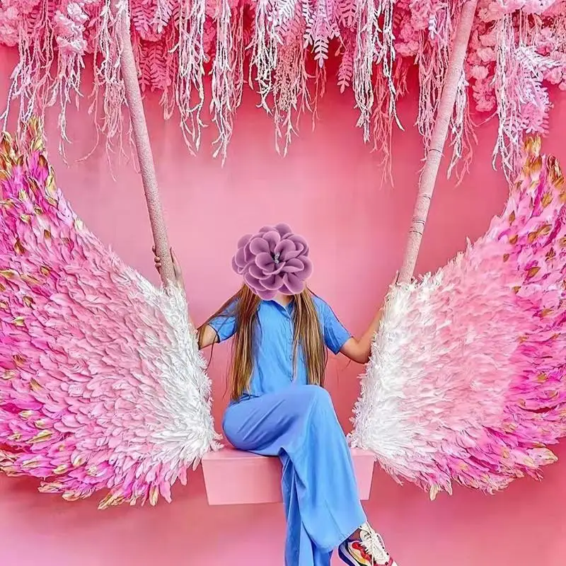 chaozhou great  Swing home decoration feather Angel Wings Photo Props movie star feather wings