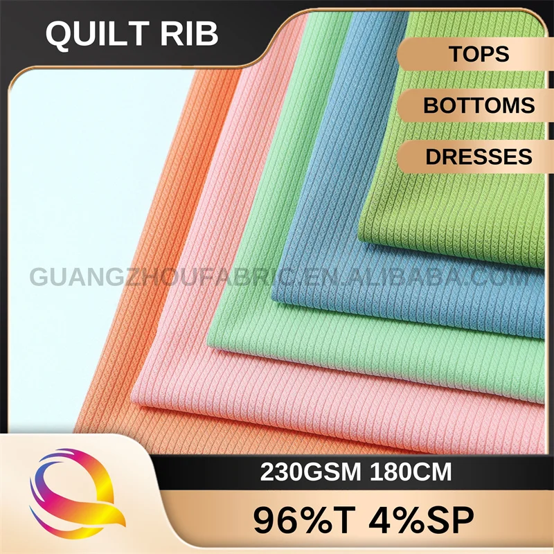 230G Durable Raw Material Cheap Elastic Polyester Spandex Modern Quilt Fabric