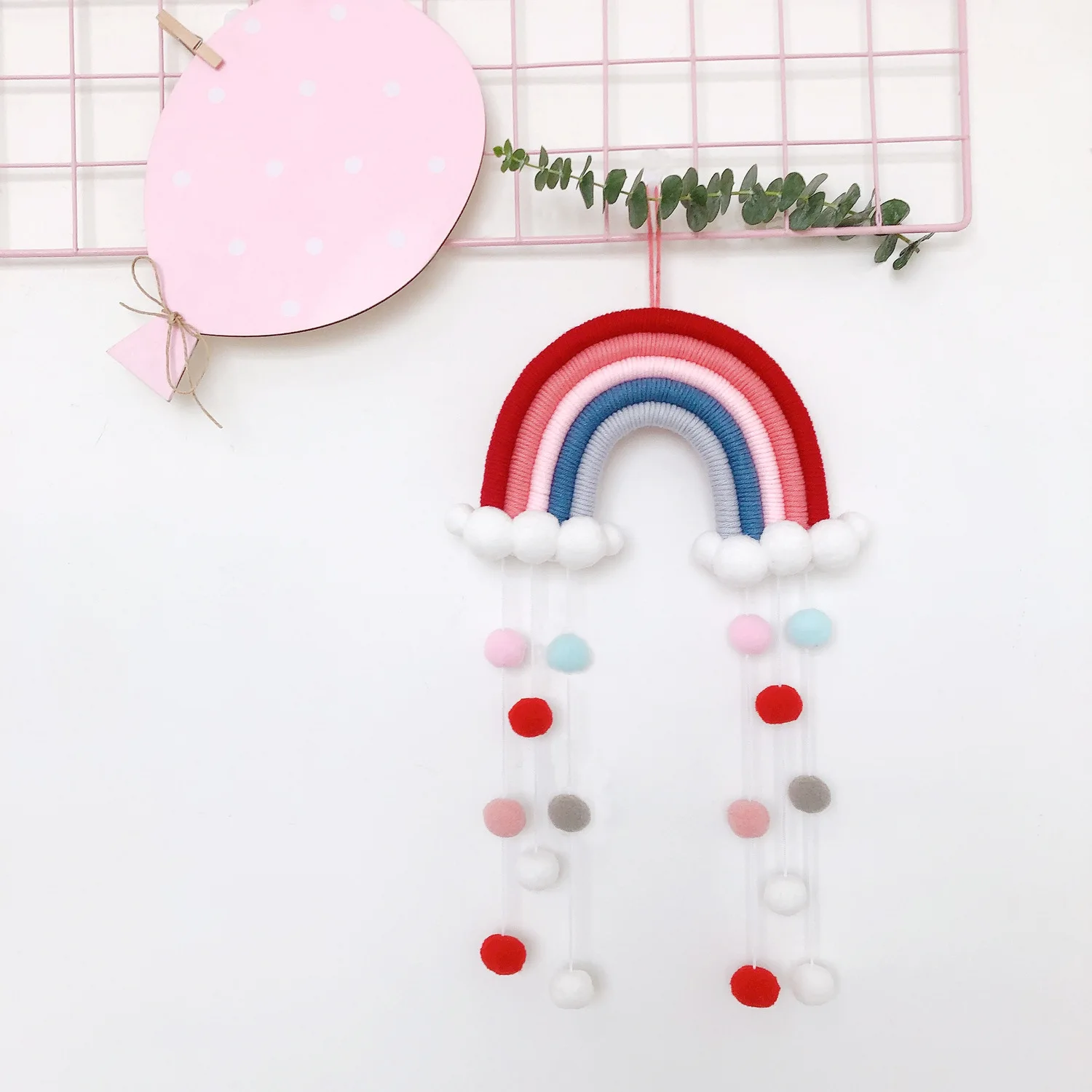 Colorful Wall Hanging Tassels Decor for Nursery Macrame Boho Wall Woven Baby Room Decor