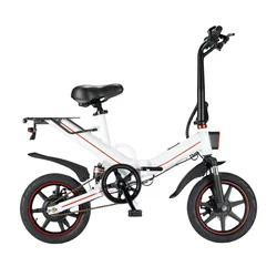U.S. Warehouse Excider V5 Folding Mountain Electric Bike Full Suspension 14 Inches 500W 48V 15AH Black E-bike