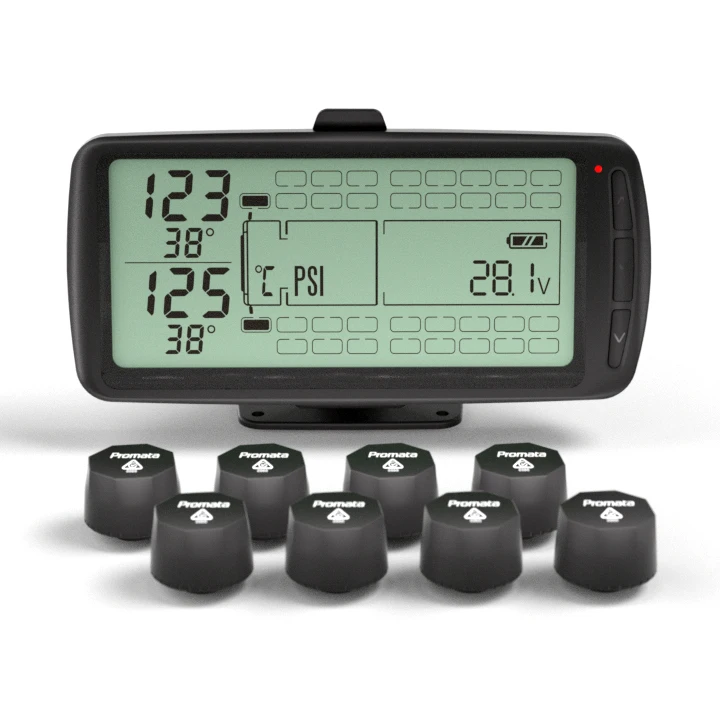 Top-Selling Promata TPMS with IP67 Waterproof Sensors for Trucks, Trailers, and Mining Equipment