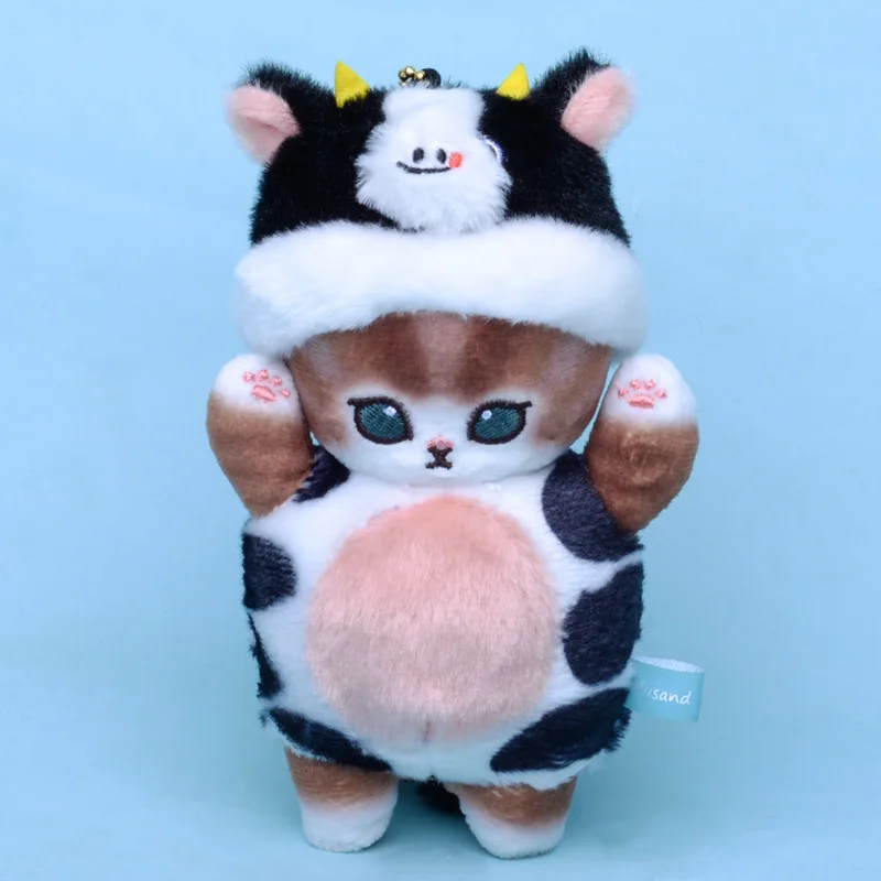 Kawaii Transformed Mofusand Shark Cat Stuffed Plush Toy Rabbit Dinosaur Panda Bear Cow Dog Kids plush Animal Mofusand Cat