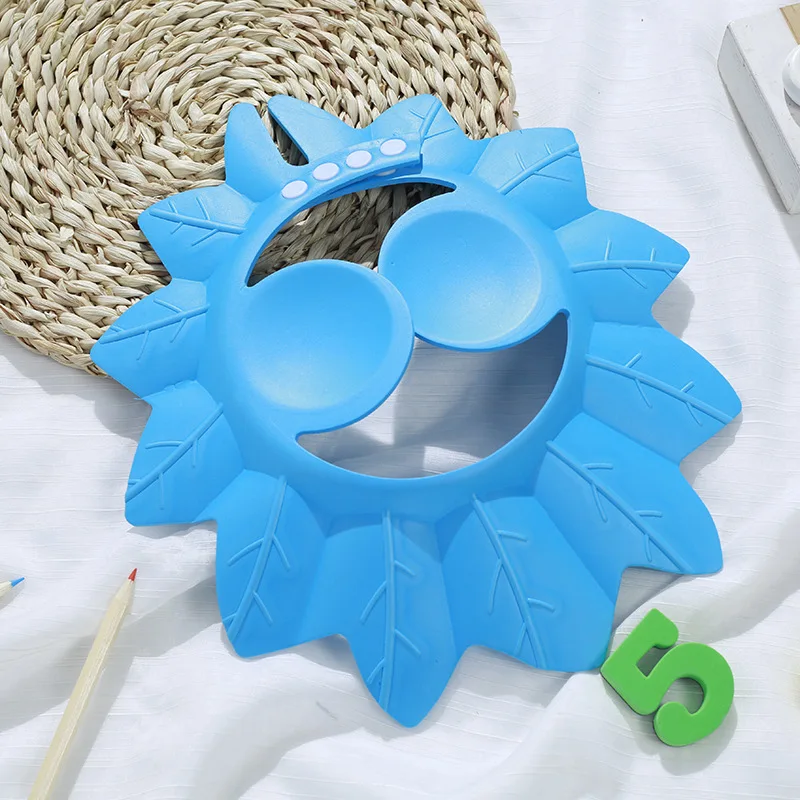 Safe Baby Shower Bath Cap with Soft Adjustable Visor Hat for Toddler & Kids - Waterproof Protection