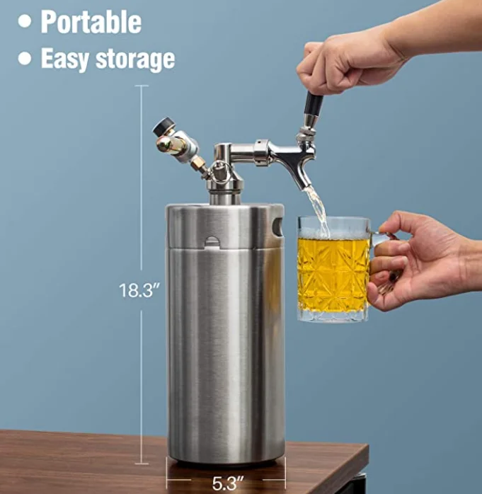Wholesale home party bar taps draft beer keg cooler kegerator 304 SS beer tower dispenser