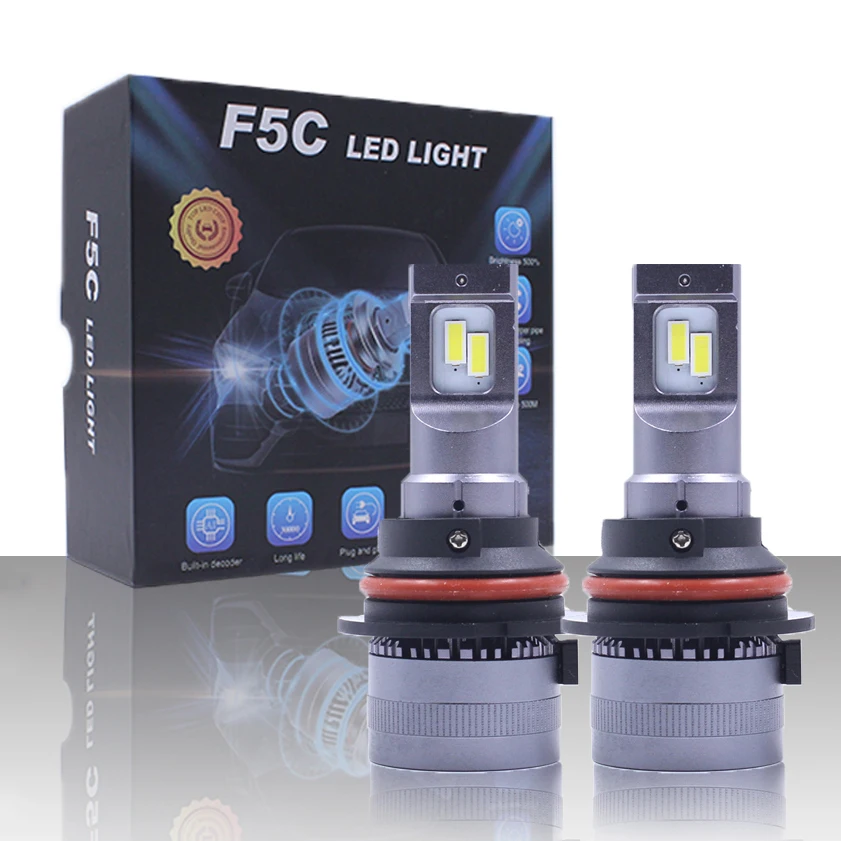 Автомобильная светодиодная фара F5C 9012 лм 60 Вт 9004 H8 H11 головная фара светодиодная лампа H11 H13 9005 9006 H7 H4 автомобильная светодиодная фара