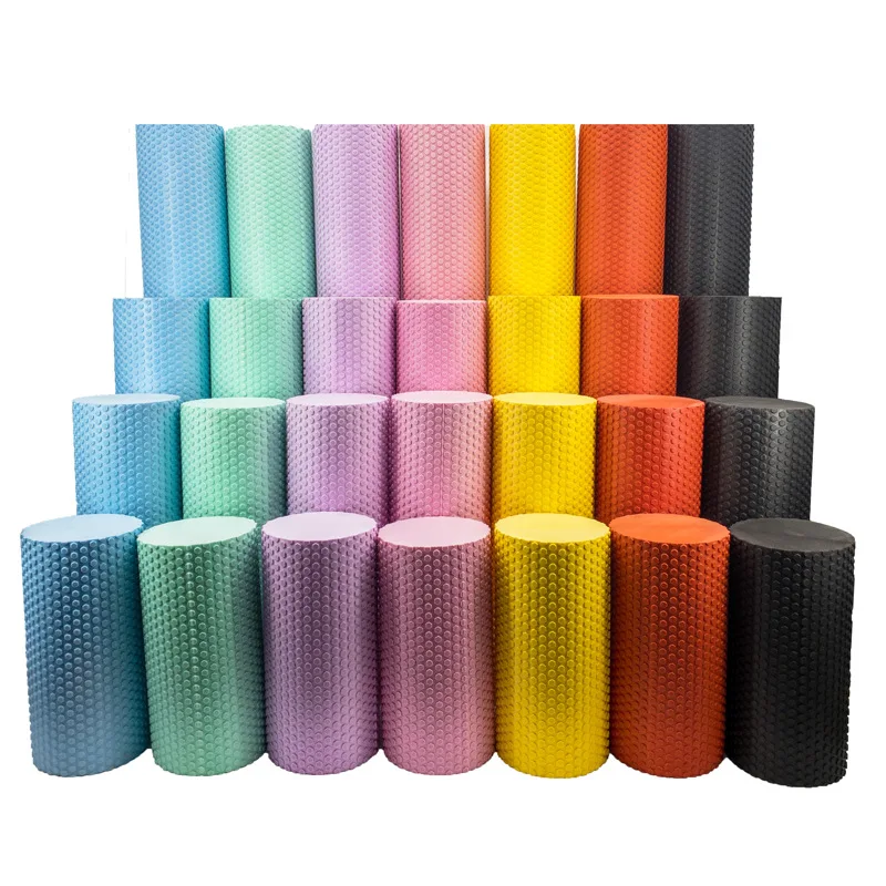 SHENGDE 30cm 45cm 60cm 90cm High Quality Yoga Back Roller Massage Exercise Relax Solid Eva Yoga Foam Roller