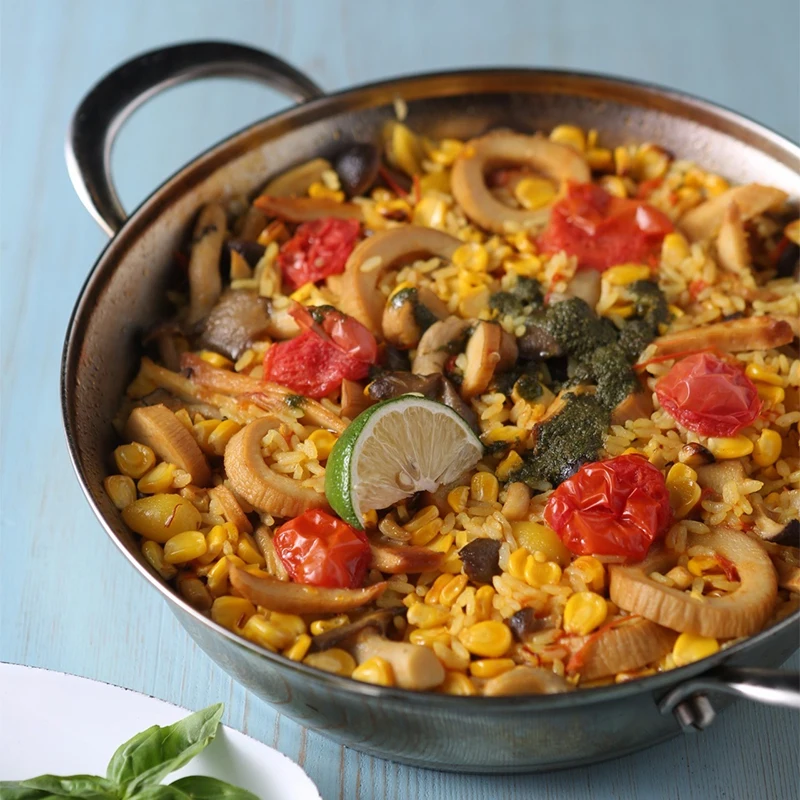 High-quality carbon steel Double-Handle Cooking pan hotpot pan for home cook