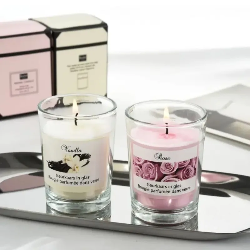 Wholesale Custom Logo Scented Soy Wax Candles New Fragrance Bougies Duftkerze For Christmas Ramadan New Year With Design Options