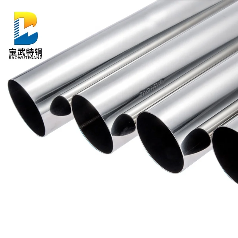 golden stainless steel pipe Baowu 304 Stainless steel tube diameter and length can customized
