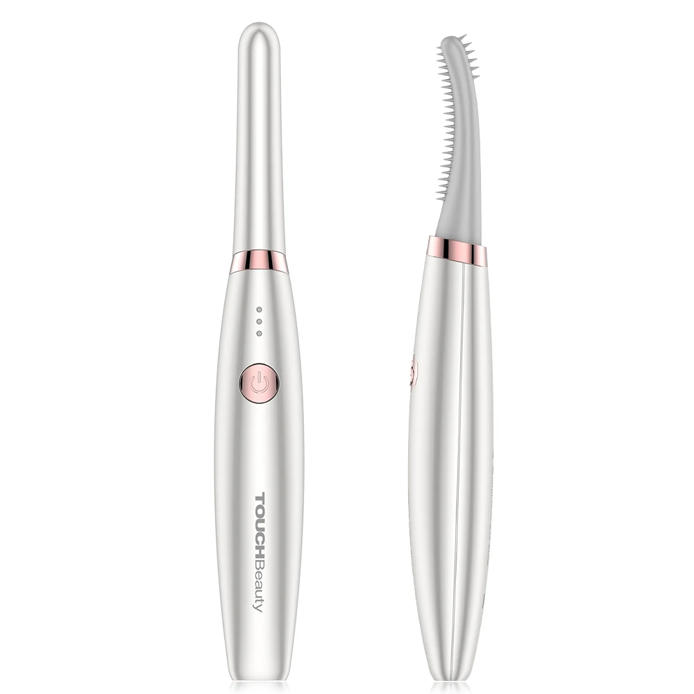 2022 TOUCHBeauty Rechargeable Fast Heat Silicone Naturally Private Label Usb Electric Heated Eyelash Curler Home Beauty Device