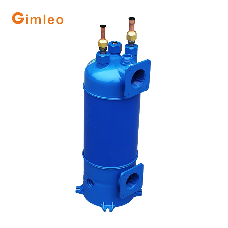 Shell and tube marine swimming pool heat pump heat exchanger design