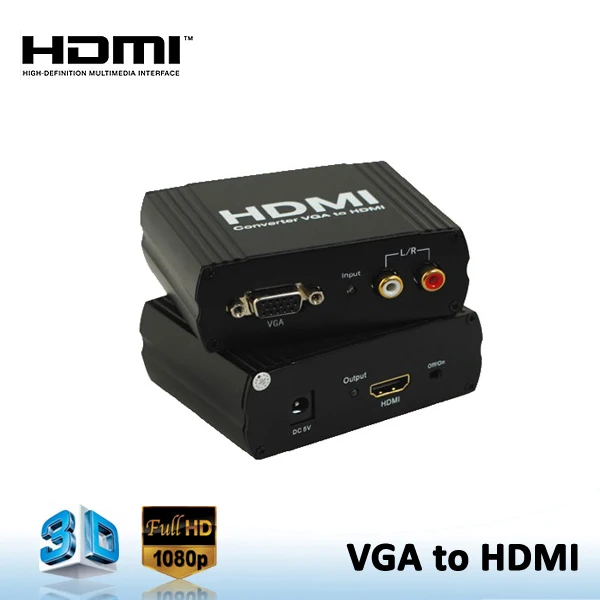 Железо HD видео конвертер VGA к HDMI 1080 P с хорошим