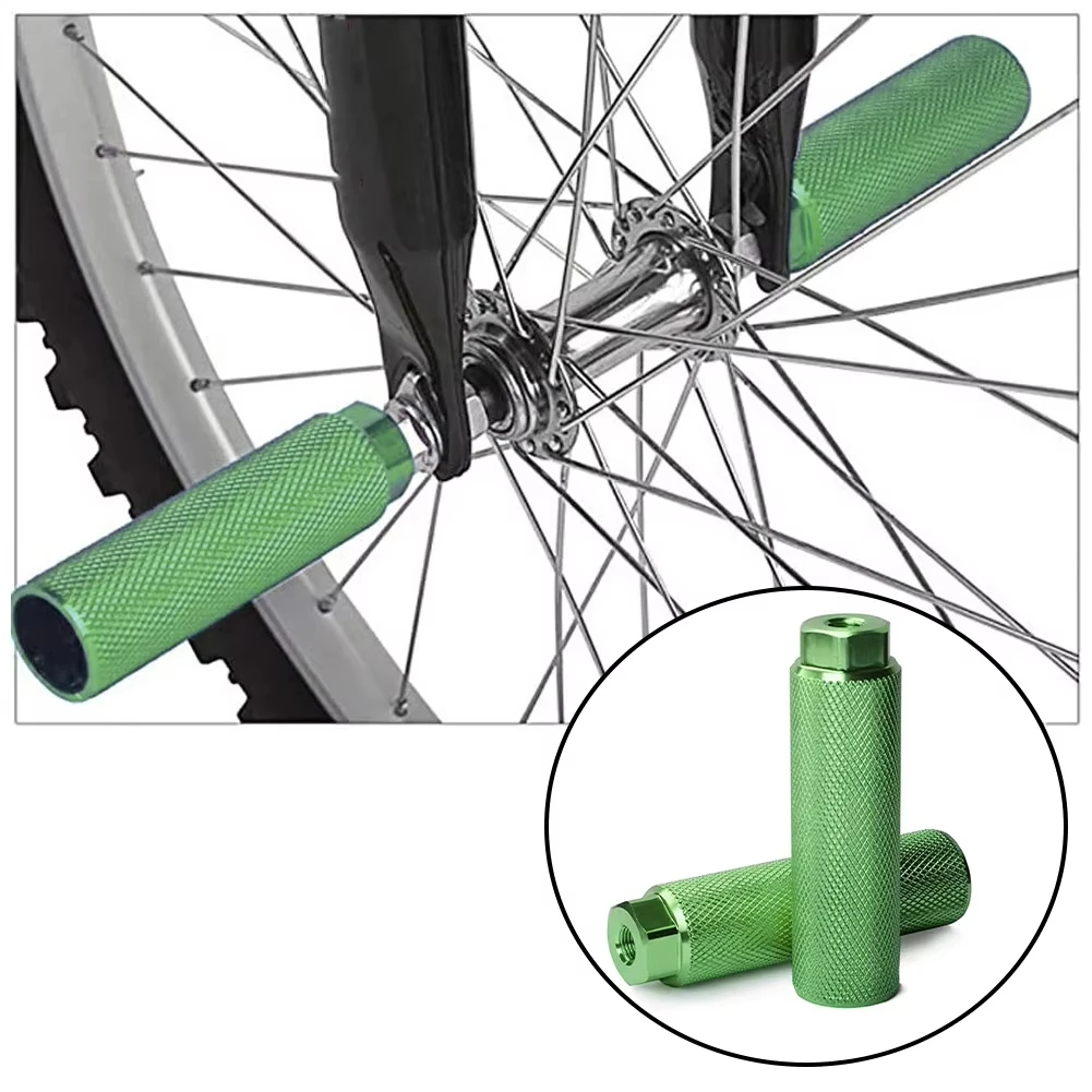 Cycling Accessories Alloy Foot Stunt Peg For BMX Bike 3 8 Inch Axles Bike Pegs Aluminum Alloy Anti Skid Lead Foot Rests