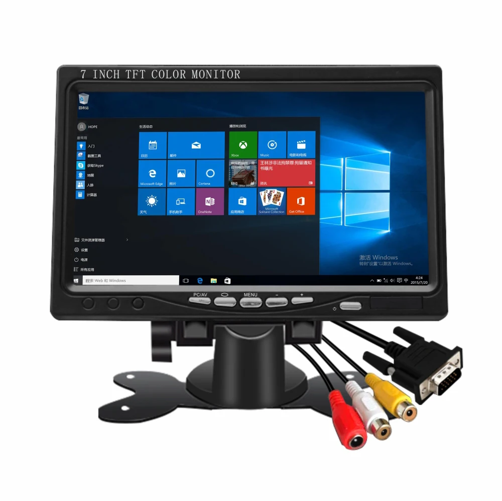 Factory Direct 7/10 Inch Portable Small High-definition IPS LCD Monitor Supports HD-MI/VGA/AV/USB/BNC Input