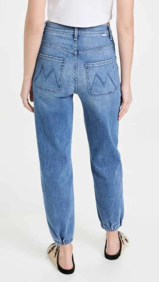 Customized Manufacturer Women High Rise Ankle Length Zip Fly Elastic Bottom Cotton Spandex Skinny Blue  Jeans