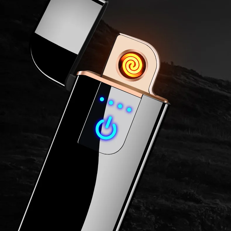 DEBANG USB coil lighter customizable portable small Intelligent touch ignition lighter with gift box