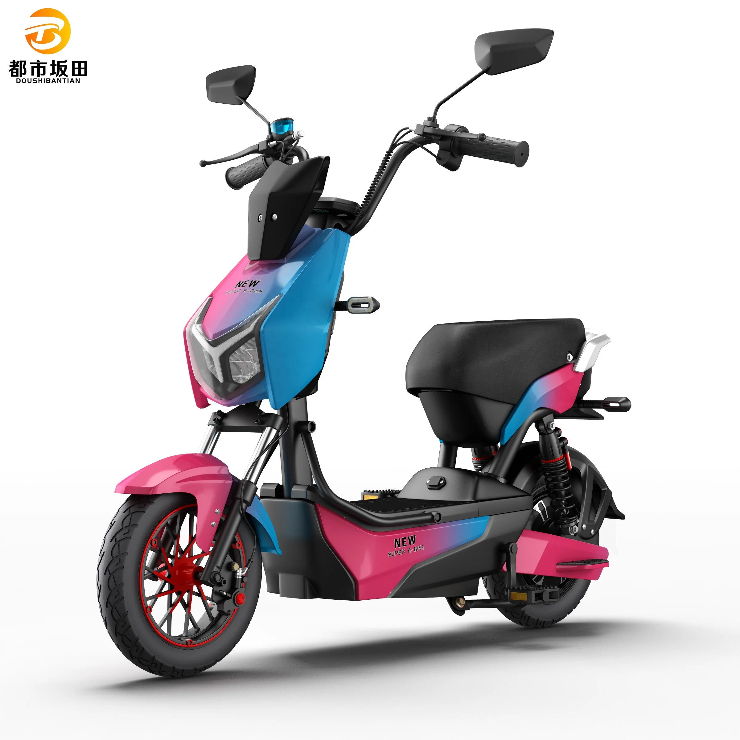 Carbon steel burglar alarm Powerful 48V/60v battery life electric bicycle pedal electric bicycle motorcycle