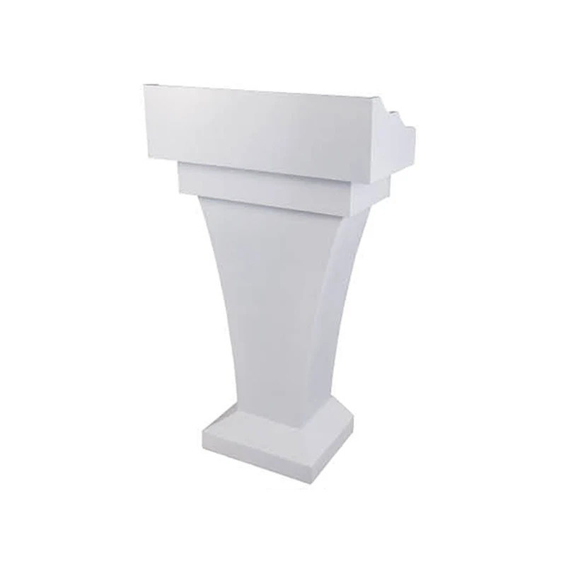 
2020 New design Classic white wooden speech table/lecture table/podium/rostrum stands 