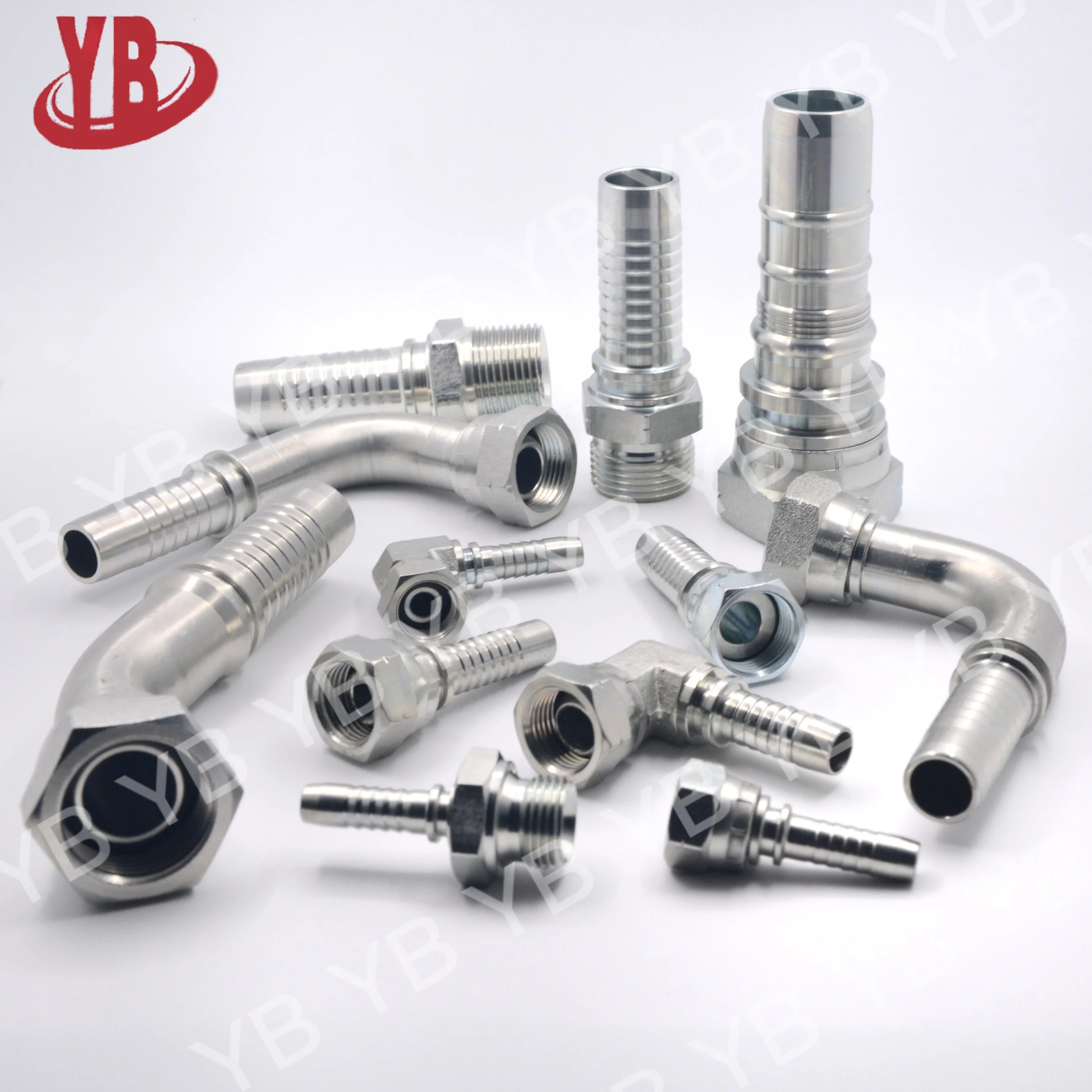 cost effective crimp hydraulic male BSPT fittings reusable hydraulic hose fittings
