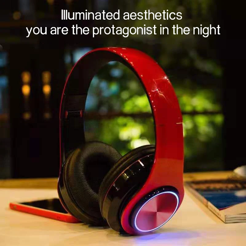 Golden Sky Wired Noise Sports Stereo Wireless Headset Foldable Cell Phone Headband Wired Earphones BT39 headsets for gaming